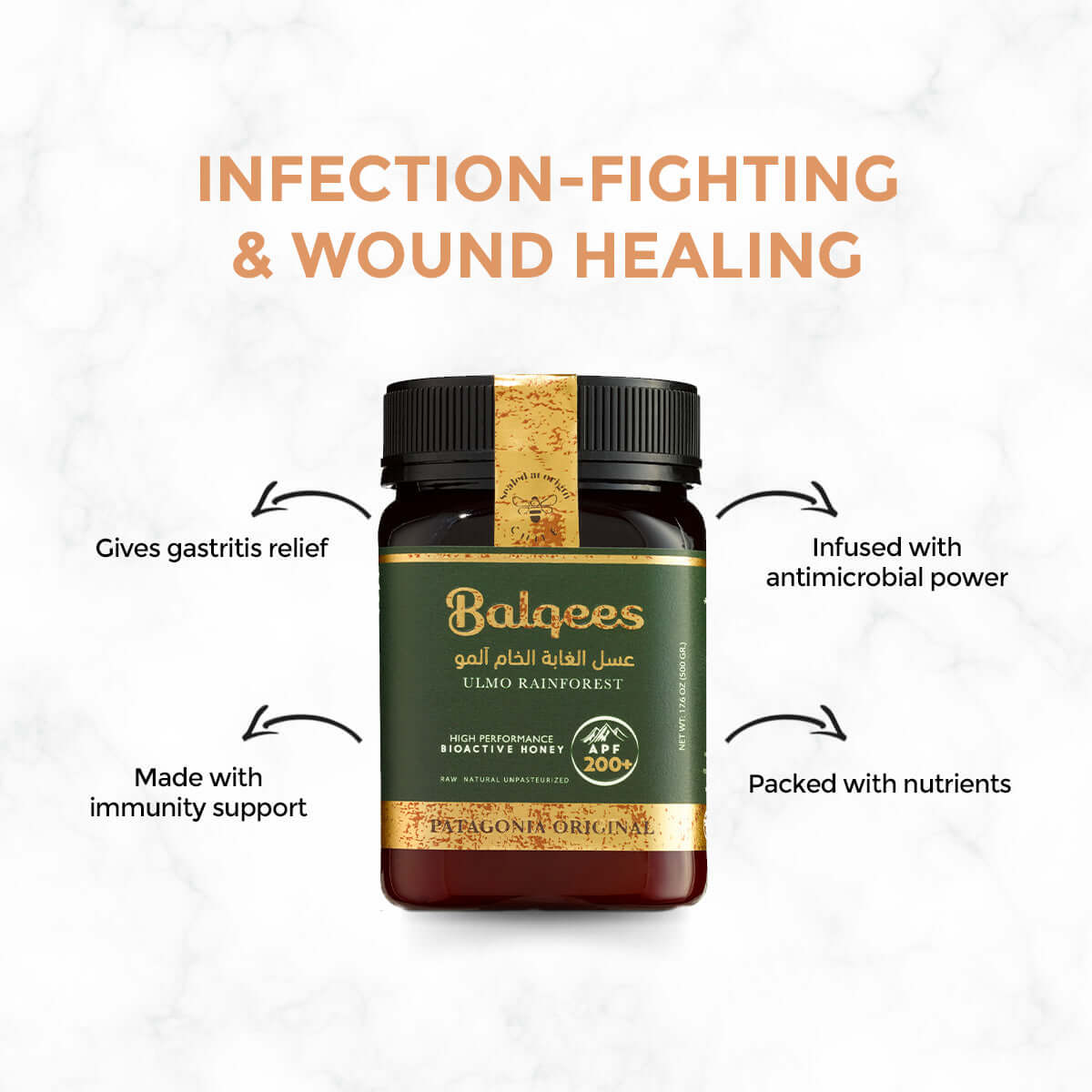 Buy Buy Raw Ulmo Rainforest Honey in UAE | Rainforest Honey – Balqees